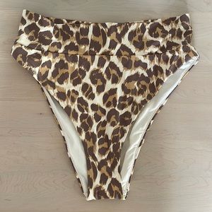 Aerie High Cut Cheeky Print Swim Bottoms - Size M